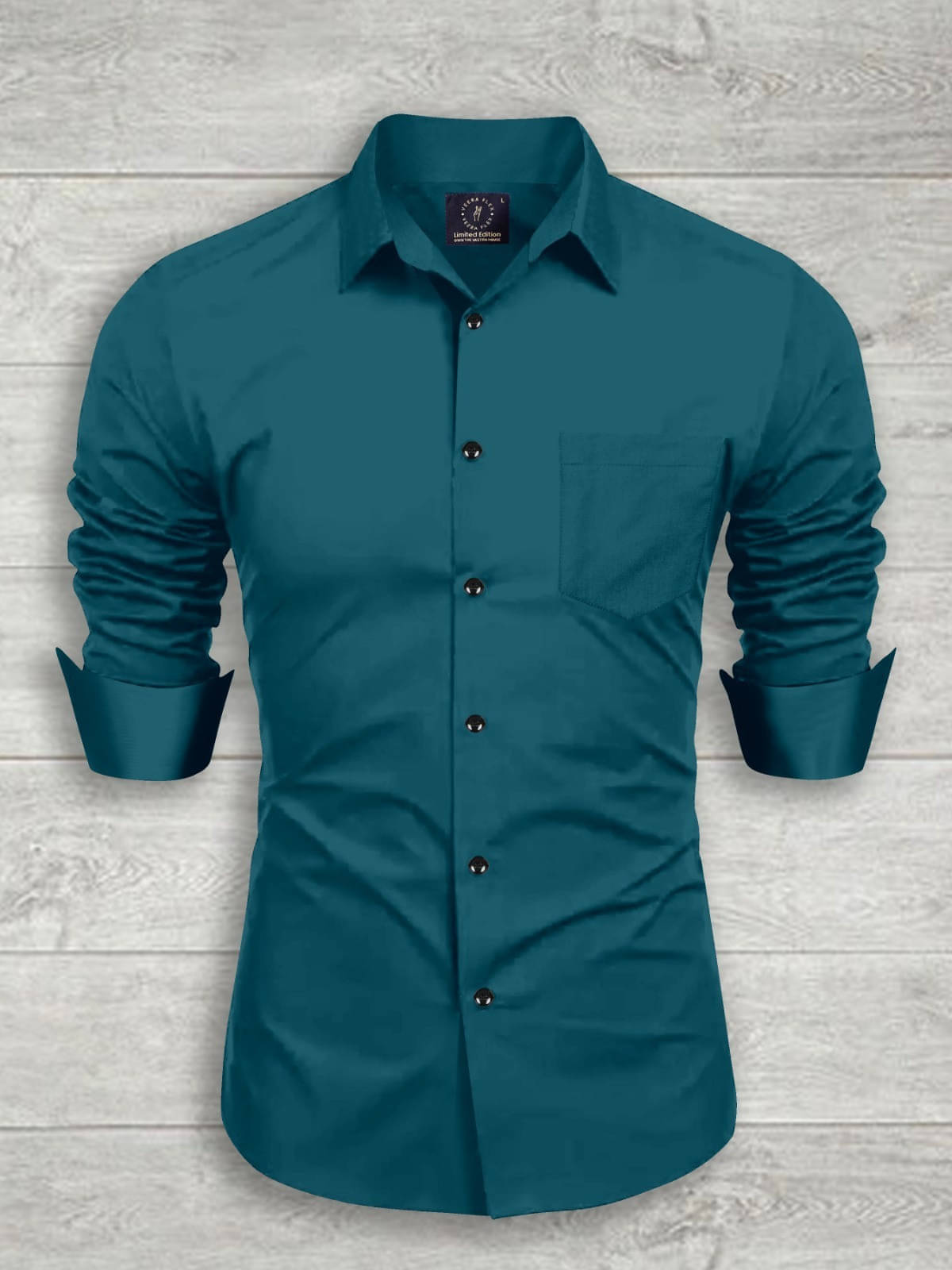 VEERA FLEX Cotton Blend Regular Fit Solids Full Sleeves Men's Casual Shirt - Dark Green ( Pack of 1 ) VEERA FLEX Cotton Blend Regular Fit Solids Full Sleeves Men's Casual Shirt - Dark Green ( Pack of 1 )