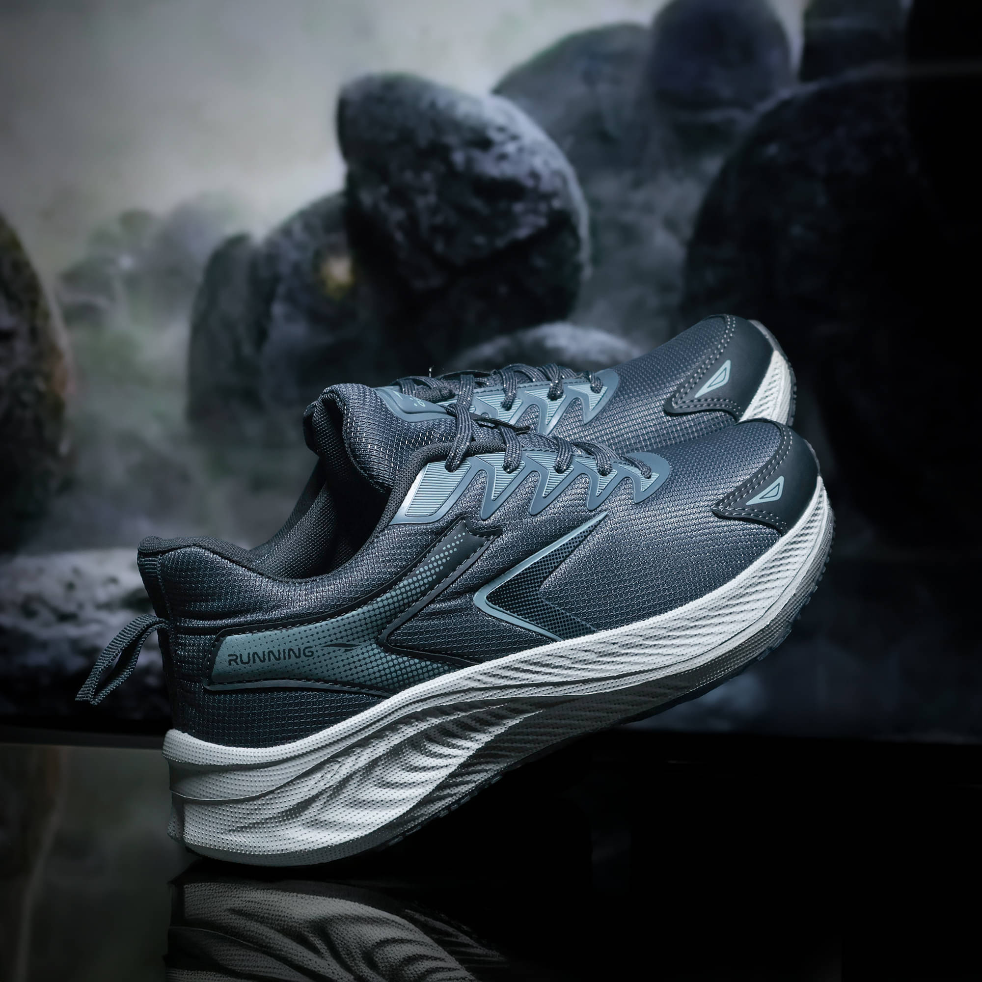     			ASIAN BOSS-26 Dark Grey Men's Sports Running Shoes