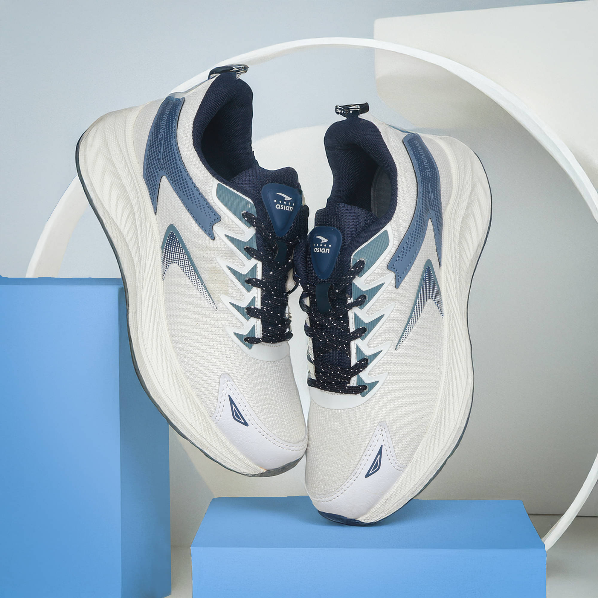 ASIAN BOSS-26 Off White Men's Sports Running Shoes ASIAN BOSS-26 Off White Men's Sports Running Shoes