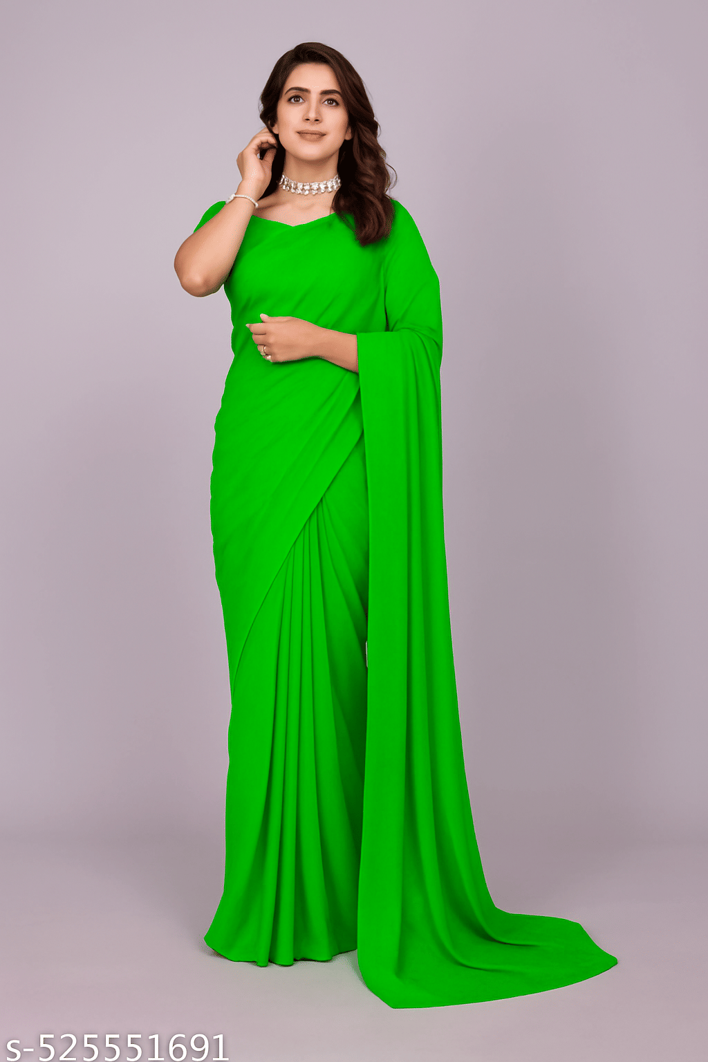 ASTYLOR Georgette Printed Regular Saree Without Blouse Piece ( Light Green ) ASTYLOR Georgette Printed Regular Saree Without Blouse Piece ( Light Green )