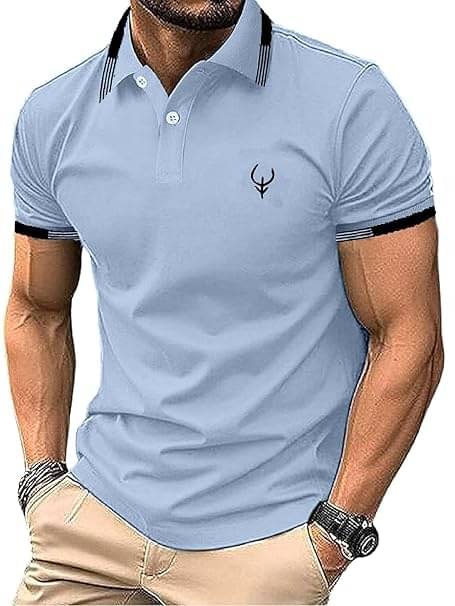 AYARTH Men Polyester Regular Fit Solid T-Shirt ( Sky Blue ) AYARTH Men Polyester Regular Fit Solid T-Shirt ( Sky Blue )