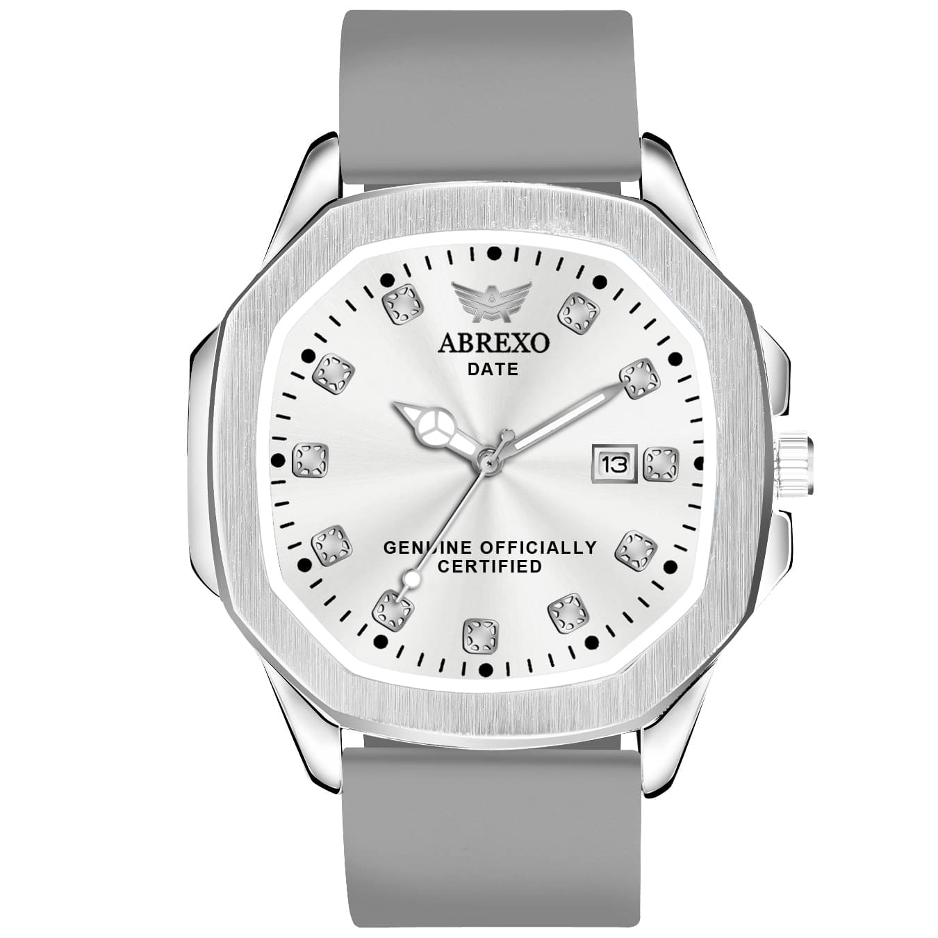     			Abrexo Dark Grey Silicon Analog Men's Watch