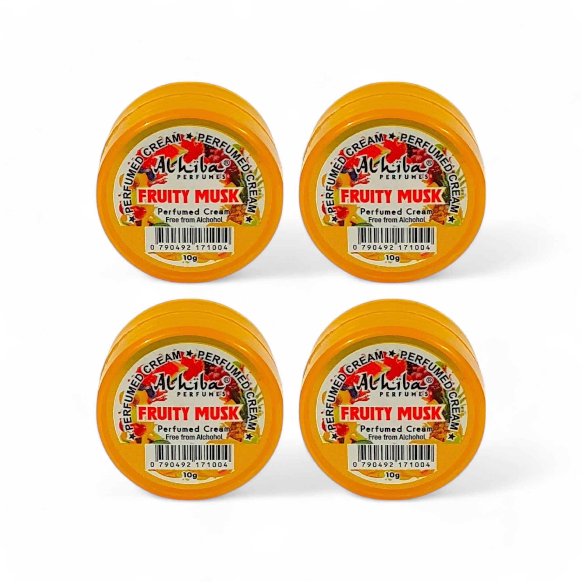 Al Hiba FRUITY MUSK Perfumed Body Deodorant Cream for Unisex 10 gm ( Pack of 4 ) Al Hiba FRUITY MUSK Perfumed Body Deodorant Cream for Unisex 10 gm ( Pack of 4 )