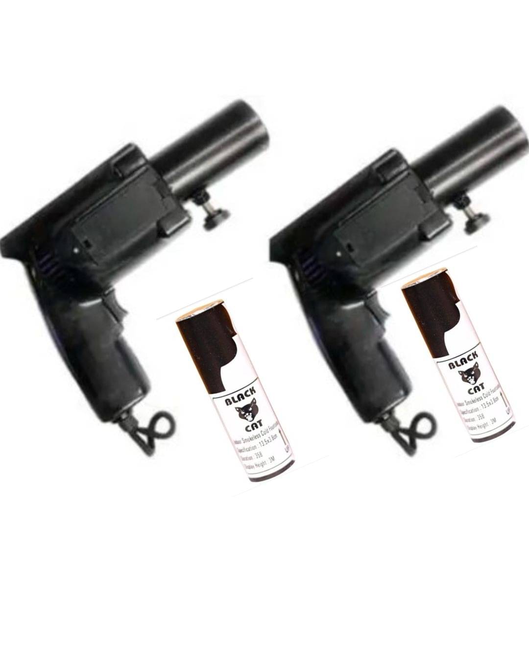     			Cold Pyro gun Black with 2 Pyro