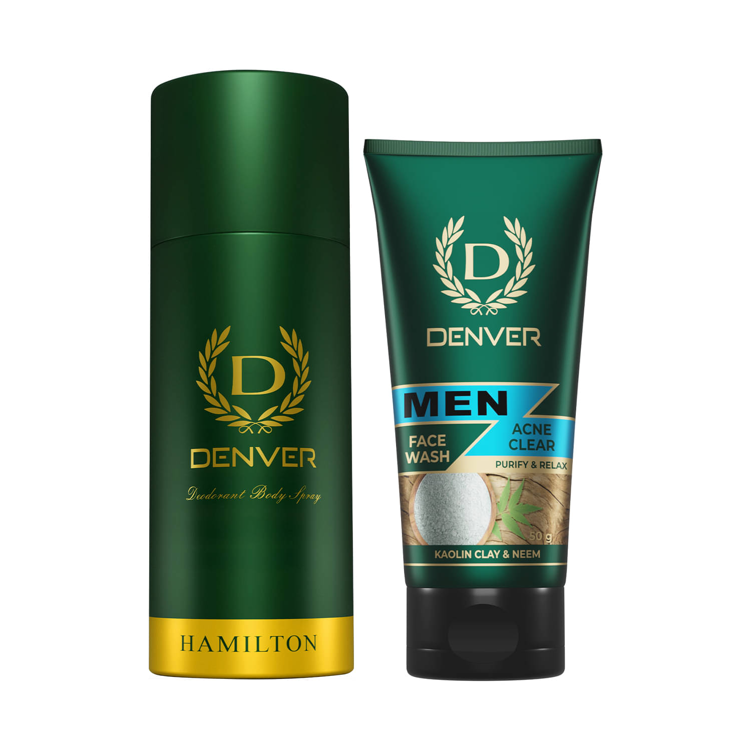 Denver Hamilton 150 ml Deodorant Spray & Acne Clear 50 gm Face Wash For Men 200 ml ( Pack of 2 ) Denver Hamilton 150 ml Deodorant Spray & Acne Clear 50 gm Face Wash For Men 200 ml ( Pack of 2 )