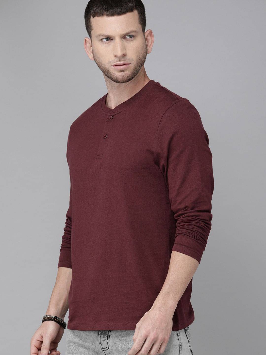 ELEGANT SLEEK Men Polyester Regular Fit Solid T-Shirt ( Maroon ) ELEGANT SLEEK Men Polyester Regular Fit Solid T-Shirt ( Maroon )