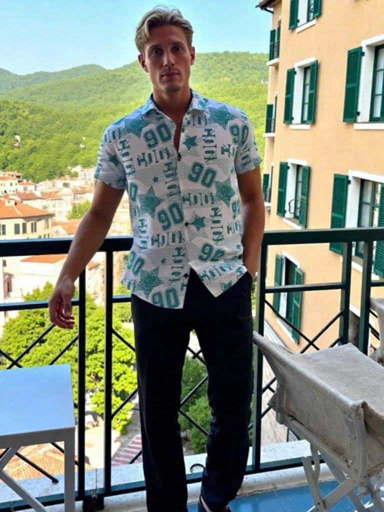 ETSY Cotton Blend Regular Fit Solids Half Sleeves Men's Casual Shirt - Aqua Blue ( Pack of 1 ) ETSY Cotton Blend Regular Fit Solids Half Sleeves Men's Casual Shirt - Aqua Blue ( Pack of 1 )