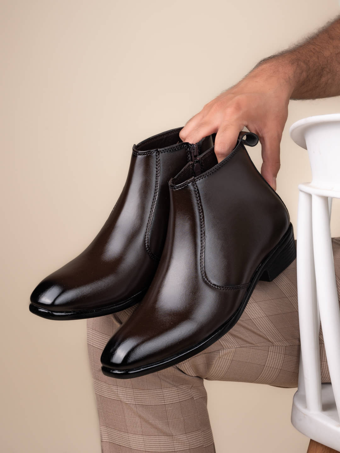    			Fentacia Brown Men's Chelsea Boots