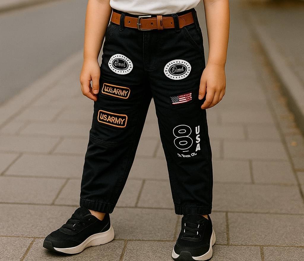     			ICONIC ME Pack of 1 Boys Cotton Blend Jeans ( Black )