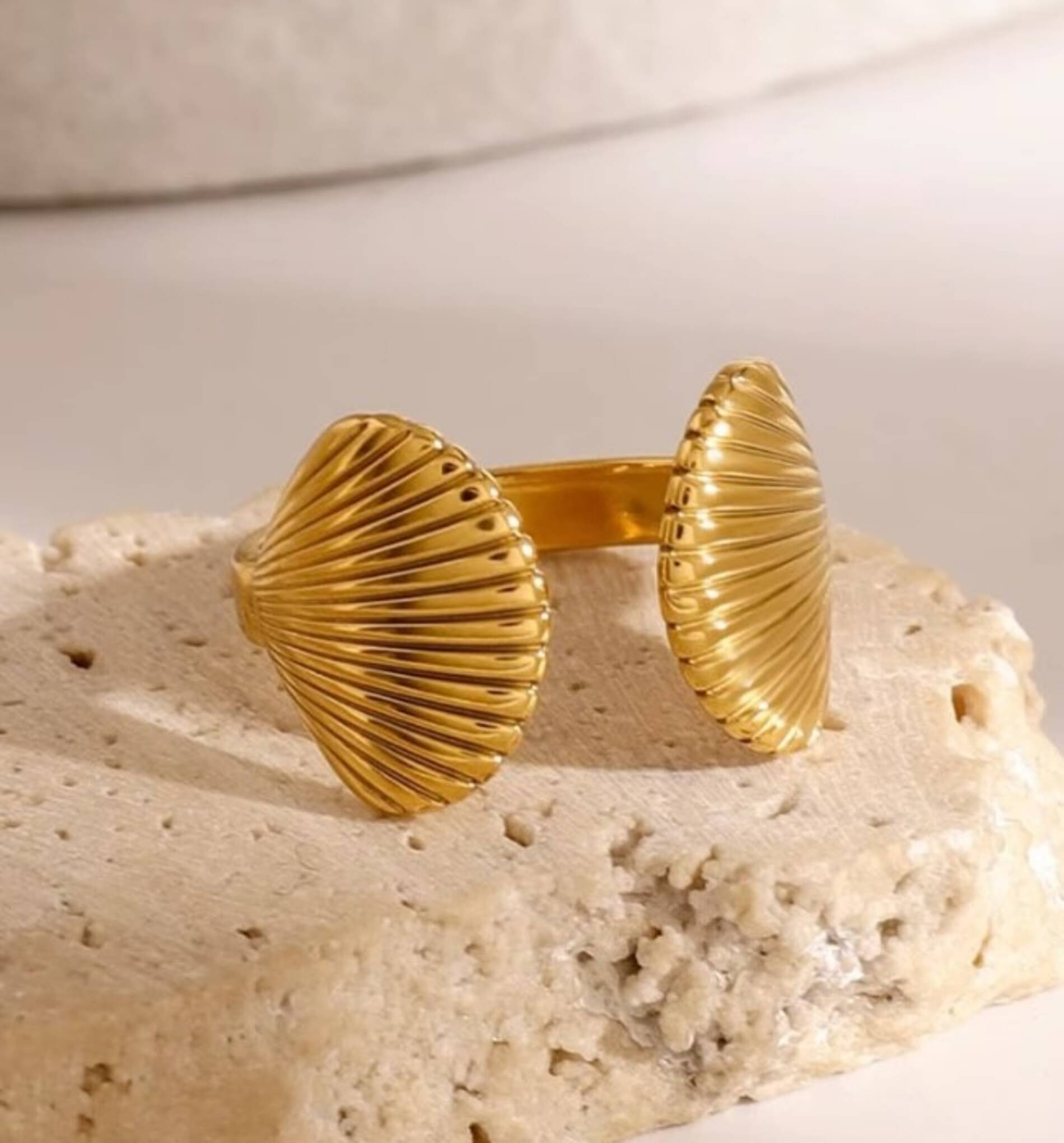     			Inko&co Gold Single Finger Rings ( Pack of 1 )