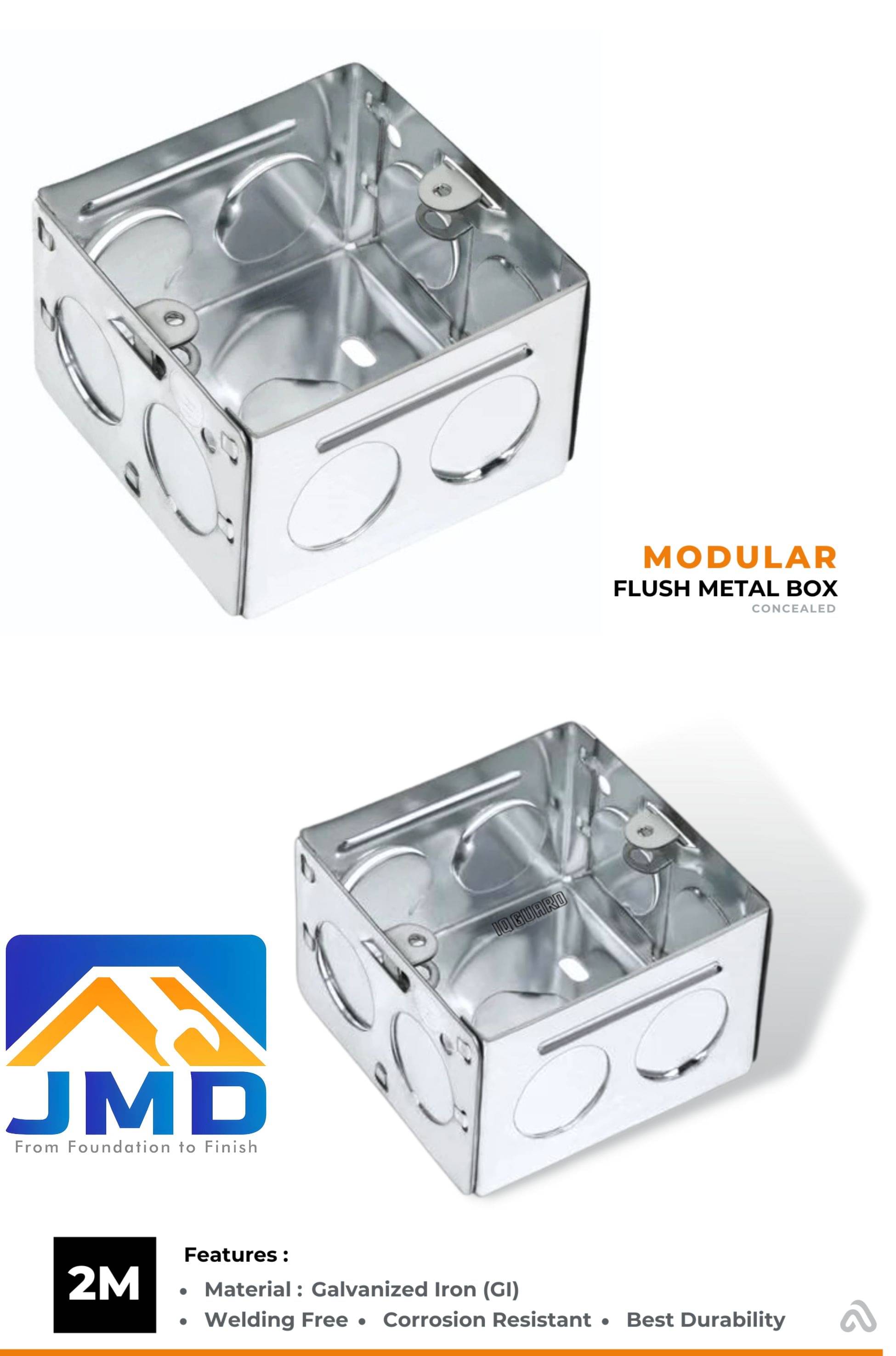 JMD DECOR GM Metal/GI Concealed 2M Box (CM 02001) , Pack of 2 JMD DECOR GM Metal/GI Concealed 2M Box (CM 02001) , Pack of 2