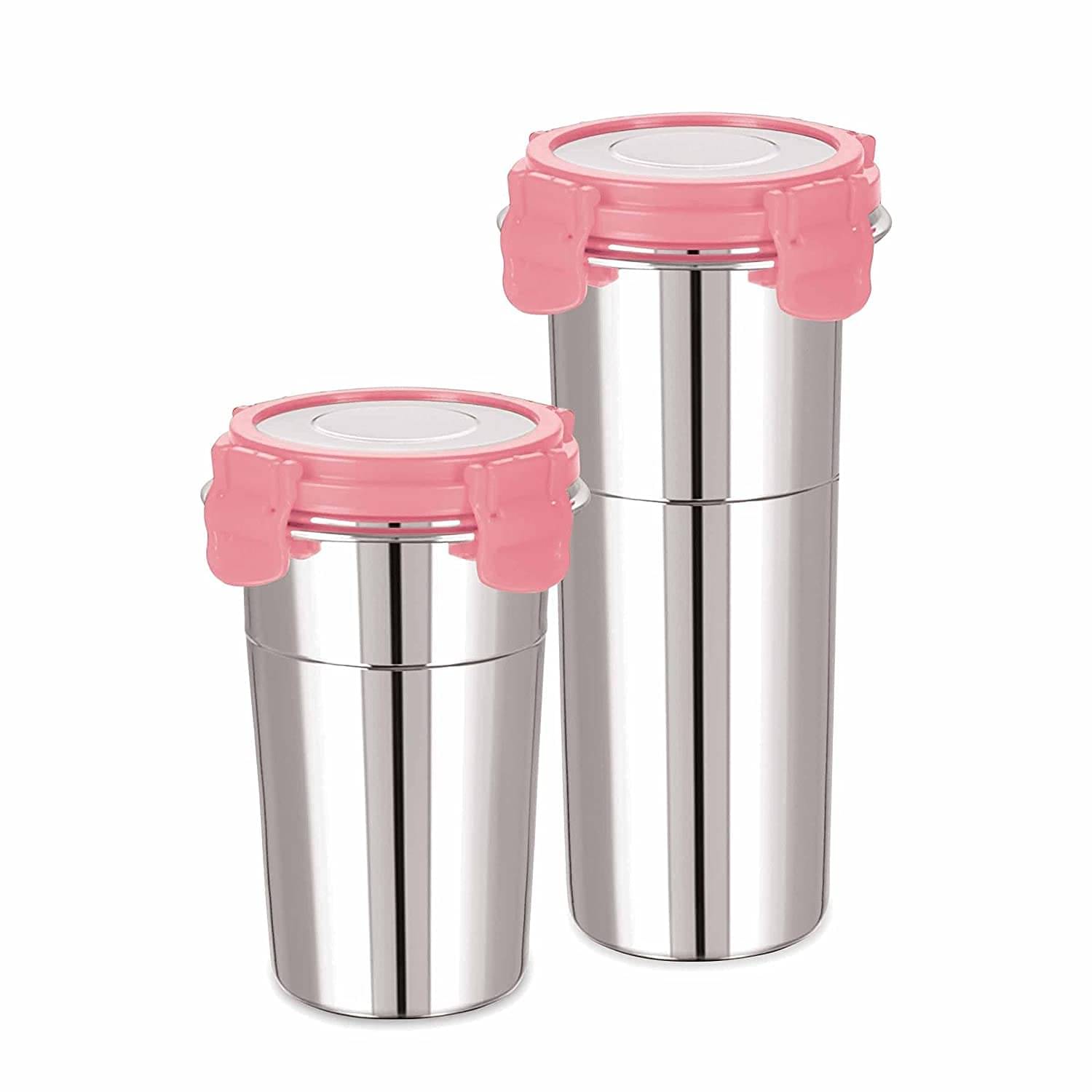     			Jeruki Tumbler Glasses Steel Glasses 600 ml ( Pack of 1 ) Silver