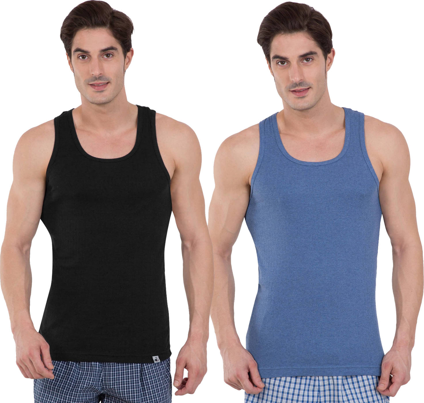     			Jockey Pack of 2 Cotton Basic Vest For Men ( Multicolor )