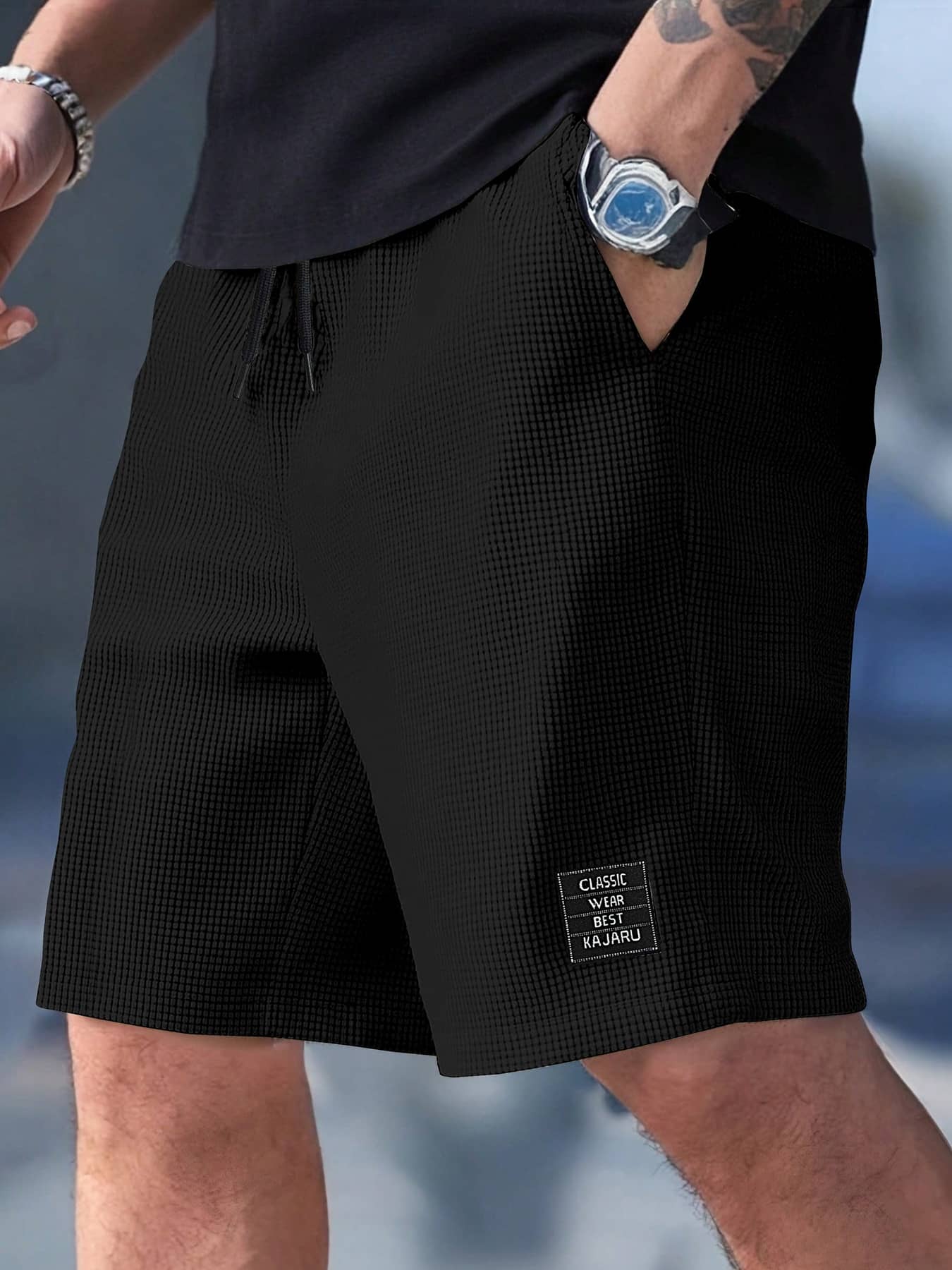 KAJARU Black Polyester Men's Shorts ( Pack of 1 ) - Shorts | Buy online on ZillyBuy