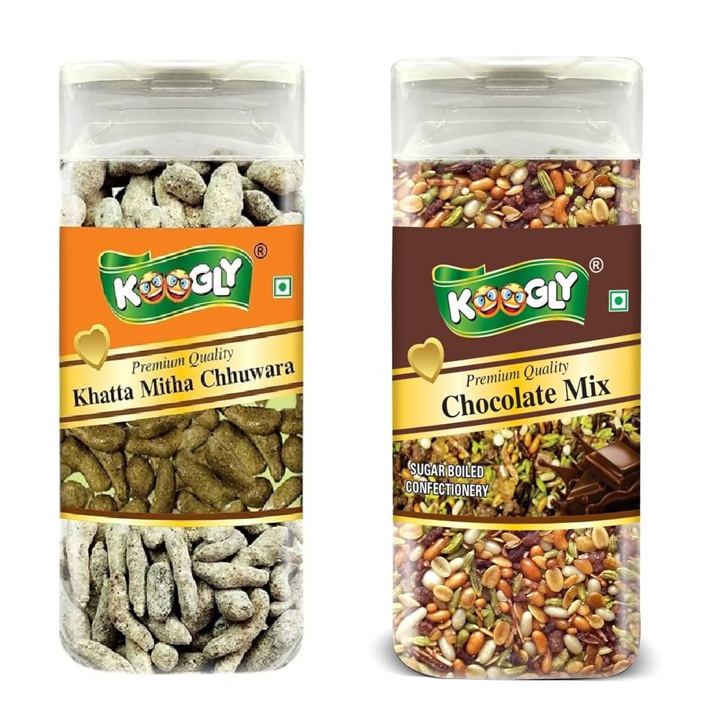 KOOGLY Khatta Mitha Chuhara+ Chocolate Mix Hard Candies 440 gm KOOGLY Khatta Mitha Chuhara+ Chocolate Mix Hard Candies 440 gm