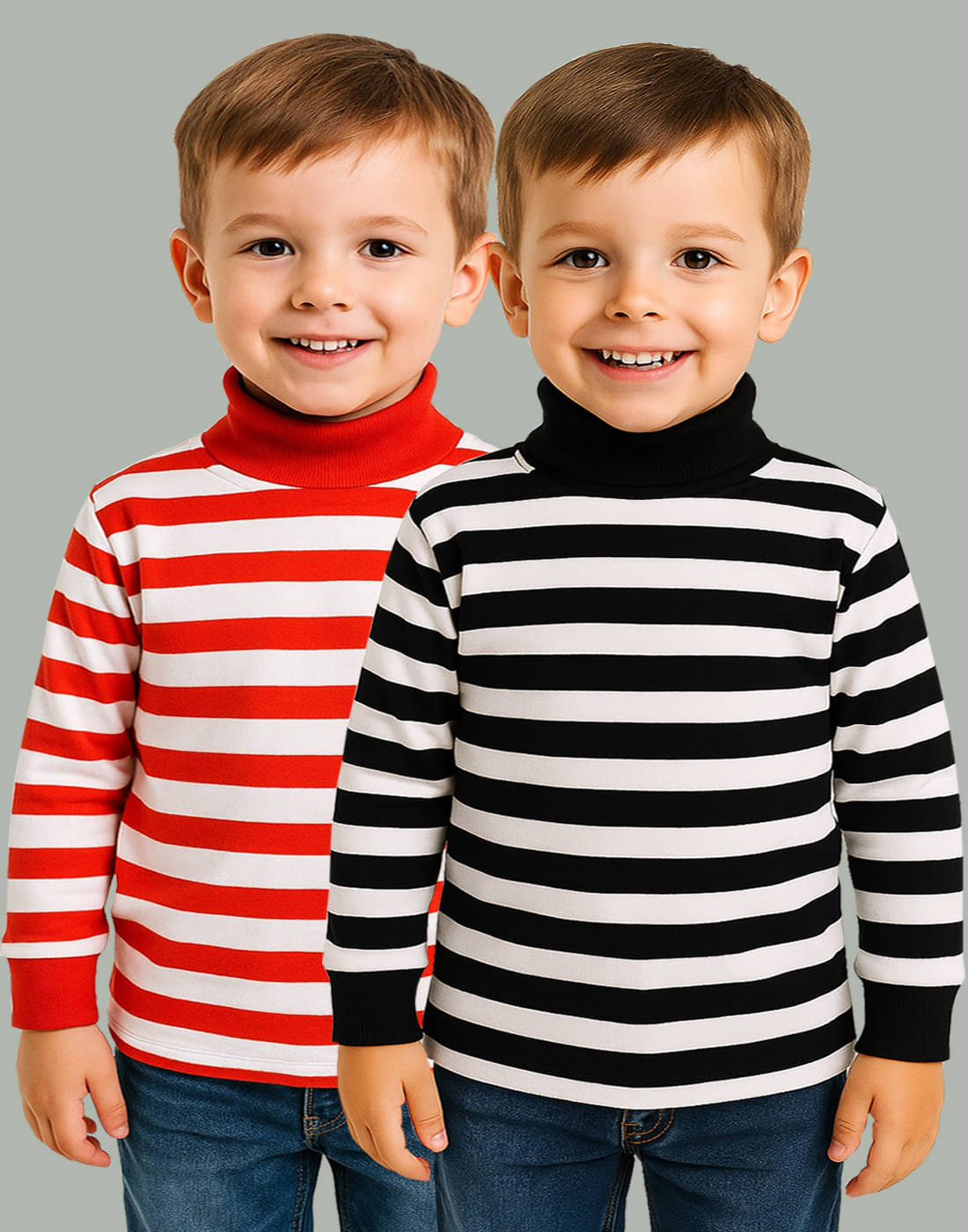     			KidzzCart Pack of 2 Boys Cotton Sweatshirt ( Multicolor )