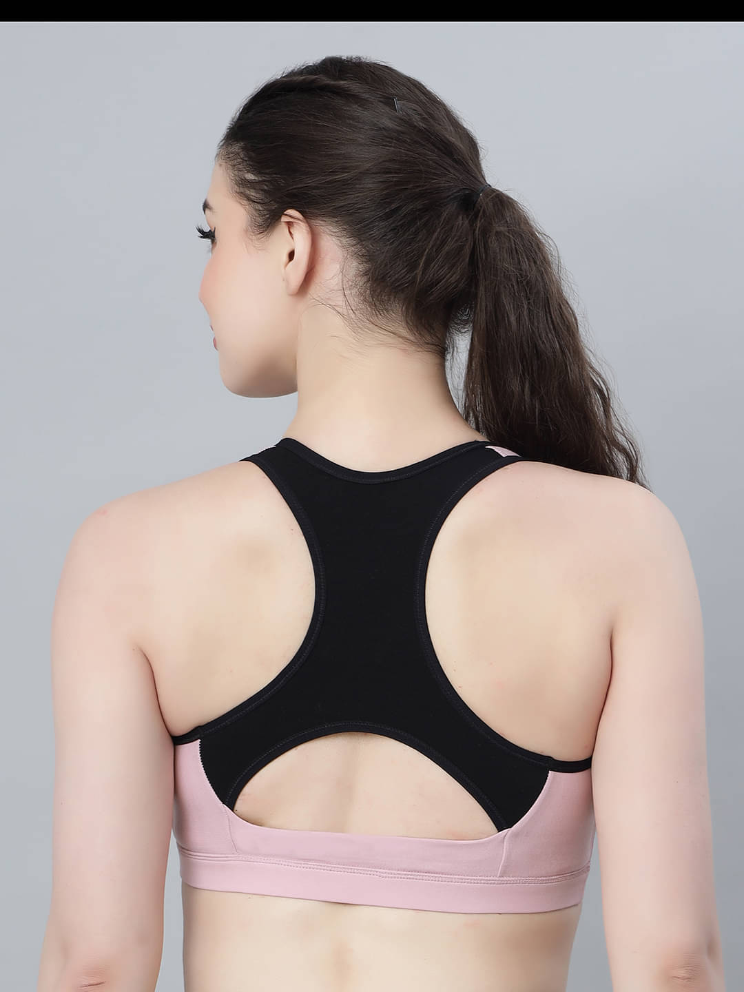 LUXORA Pack of 1 Lycra Removable Padding Sports Bra For Women ( Pink ) LUXORA Pack of 1 Lycra Removable Padding Sports Bra For Women ( Pink )