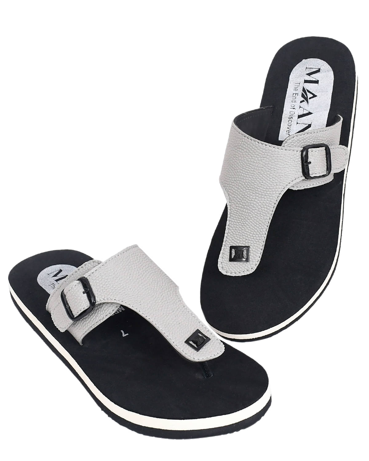     			MAAN Grey Men's Daily Slipper