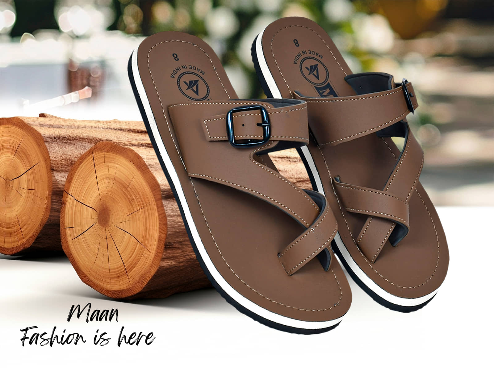MAAN Tobacco Men's Thong Flip Flop