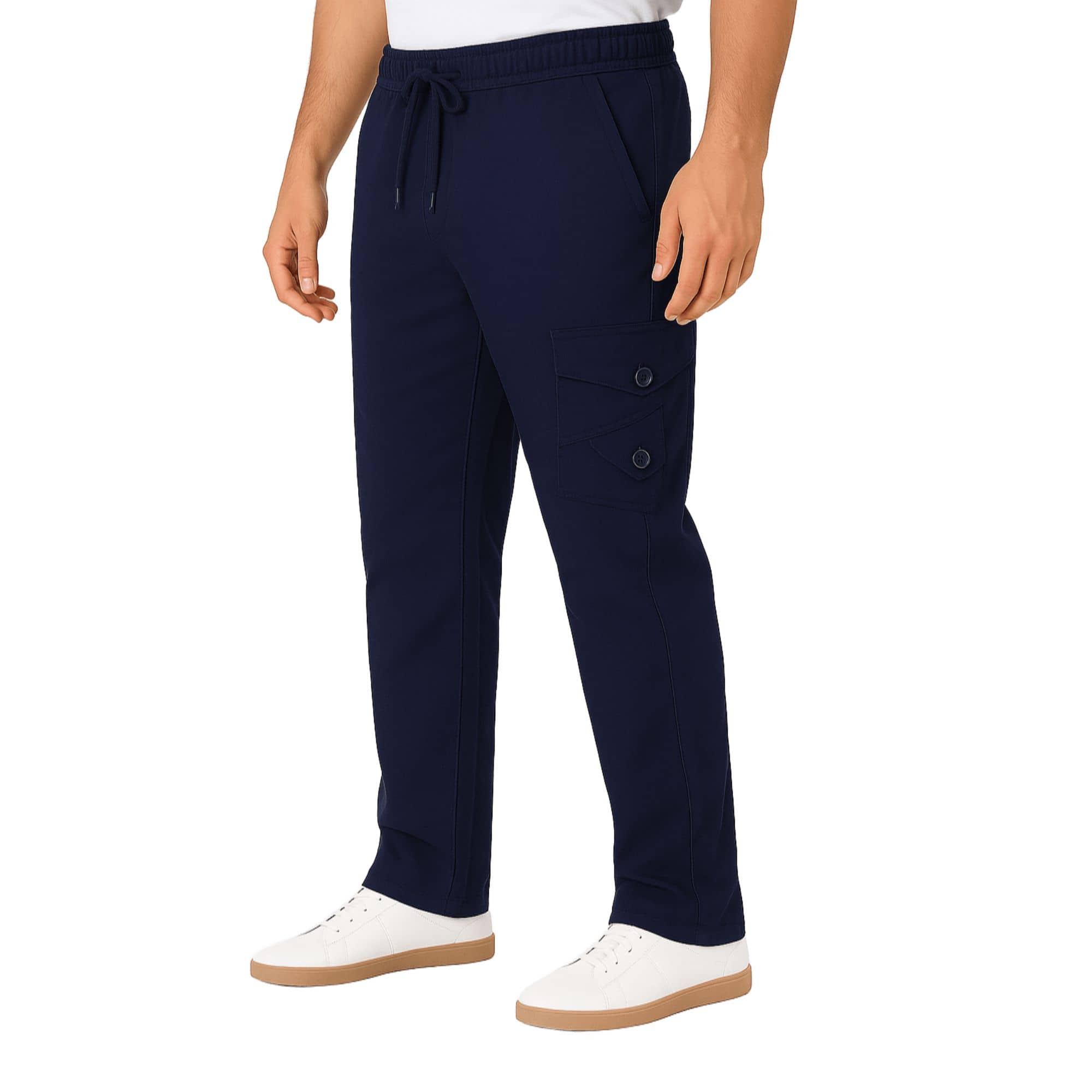 MULTIWA Blue Cotton Blend Men's Trackpants ( Pack of 1 ) - Track Pants | Buy online on ZillyBuy