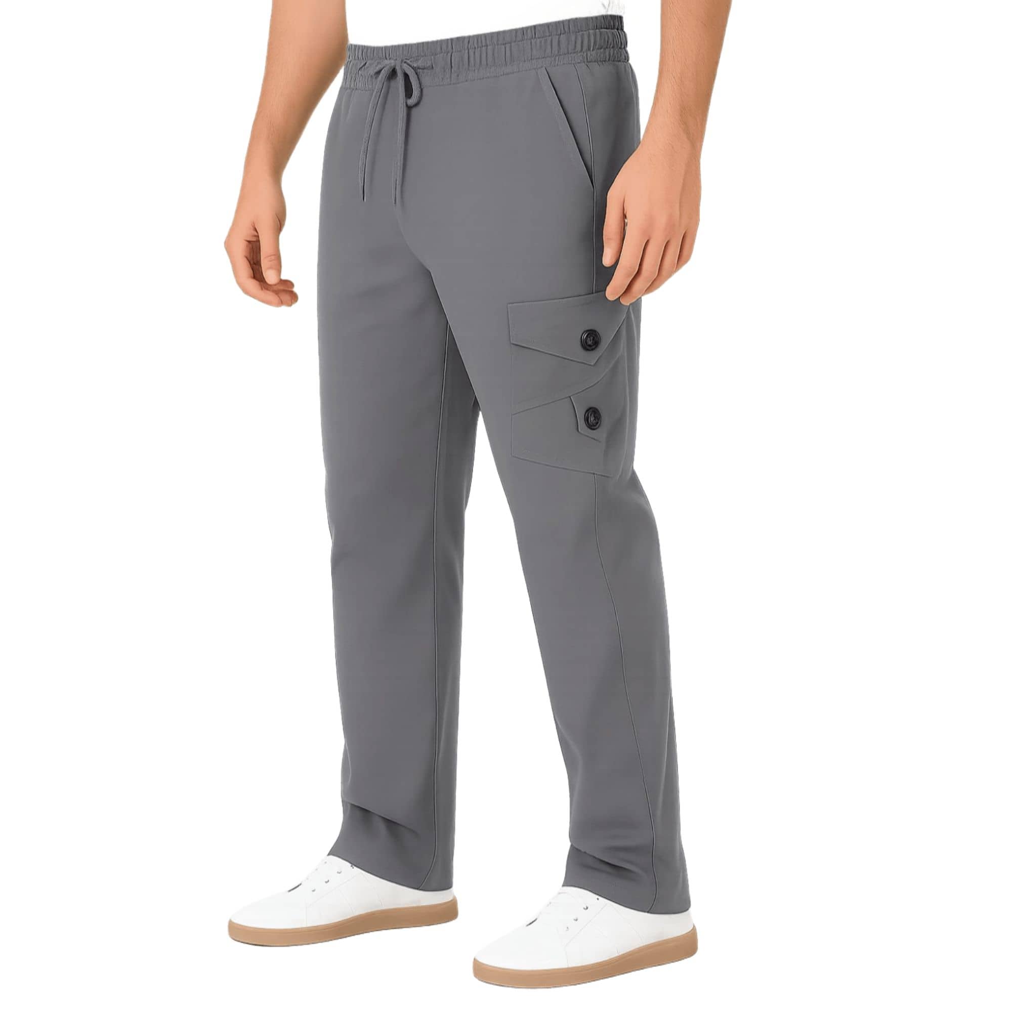 MULTIWA Grey Cotton Blend Men's Trackpants ( Pack of 1 ) - Track Pants | Buy online on ZillyBuy