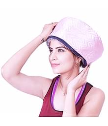 NIYOREZ Hair Spa Steam Cap Pink Below 1500W Hair Dryer