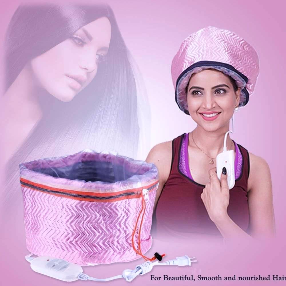     			NIYOREZ Hair Steam  Spa Cap Pink Below 1500W Hair Dryer