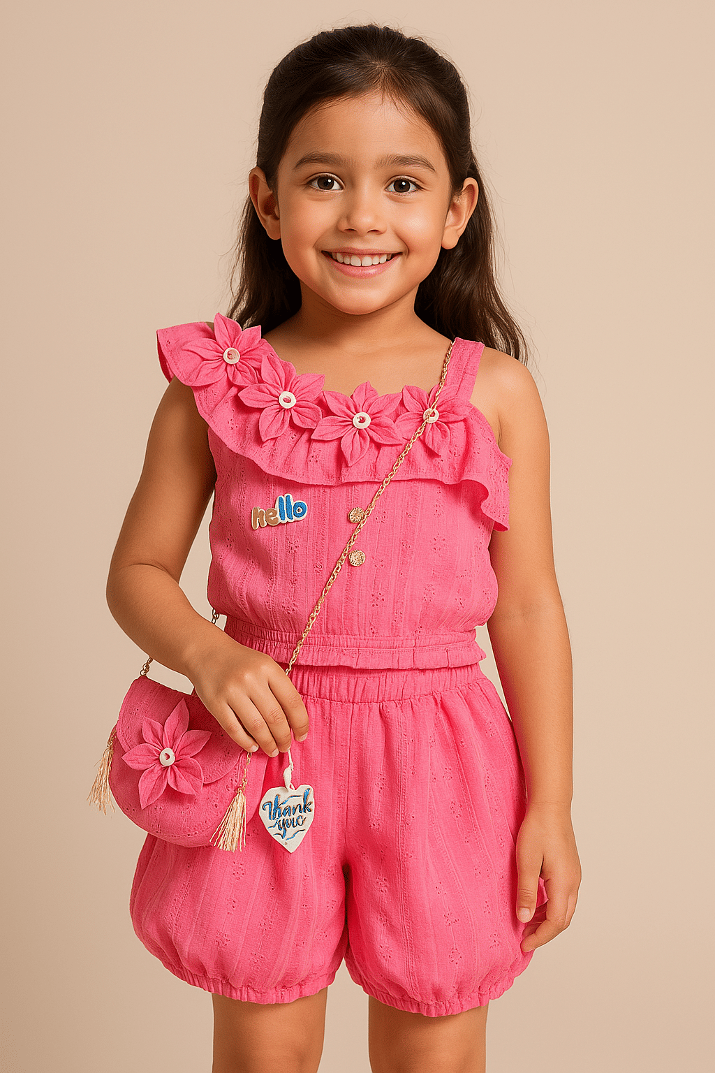 New Collection Pack of 1 Baby Girls Cotton Blend Shirt & Shorts ( Pink ) New Collection Pack of 1 Baby Girls Cotton Blend Shirt & Shorts ( Pink )