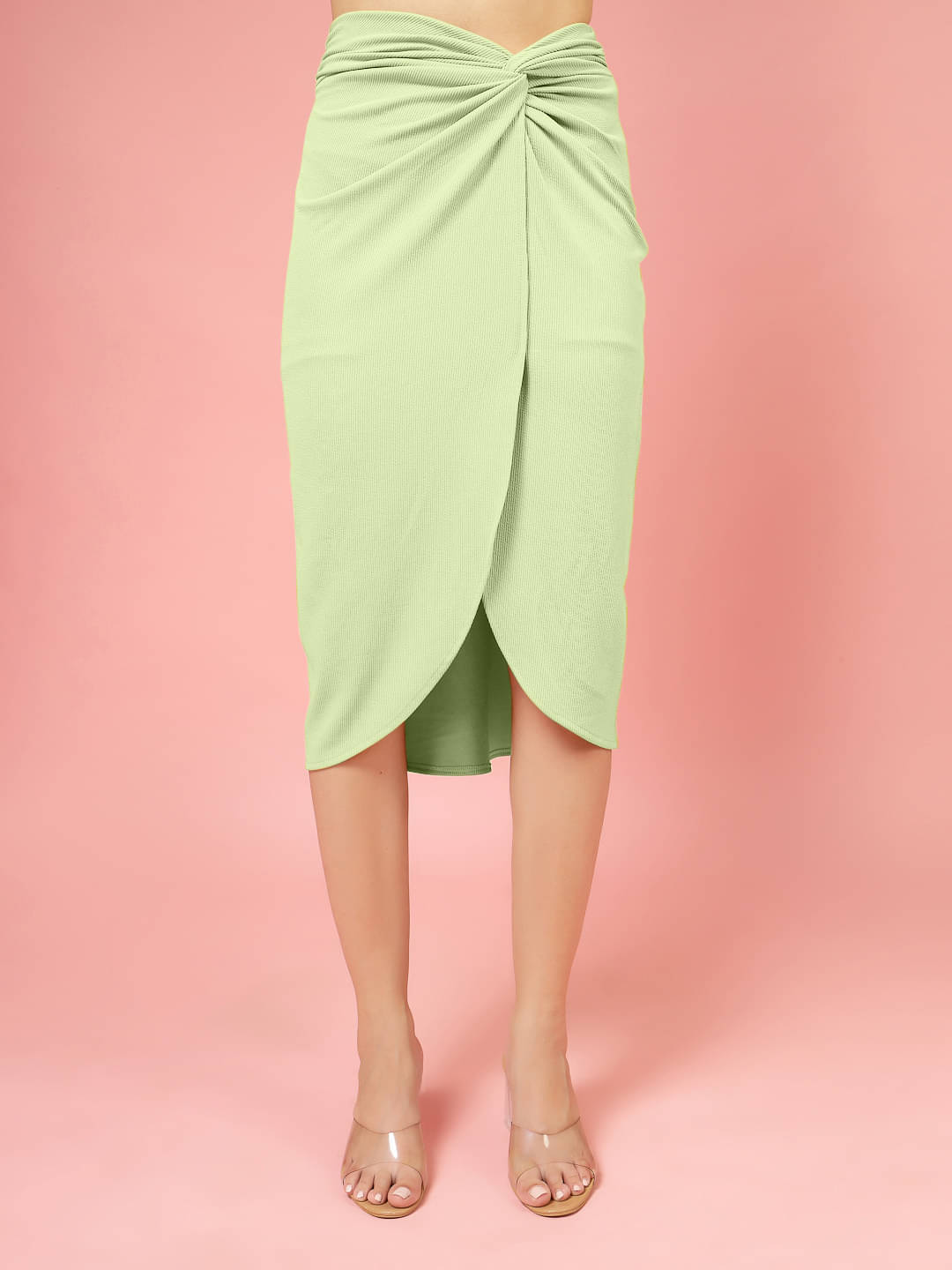     			Oomph! Green Polyester Women's A-Line Skirt ( Pack of 1 )