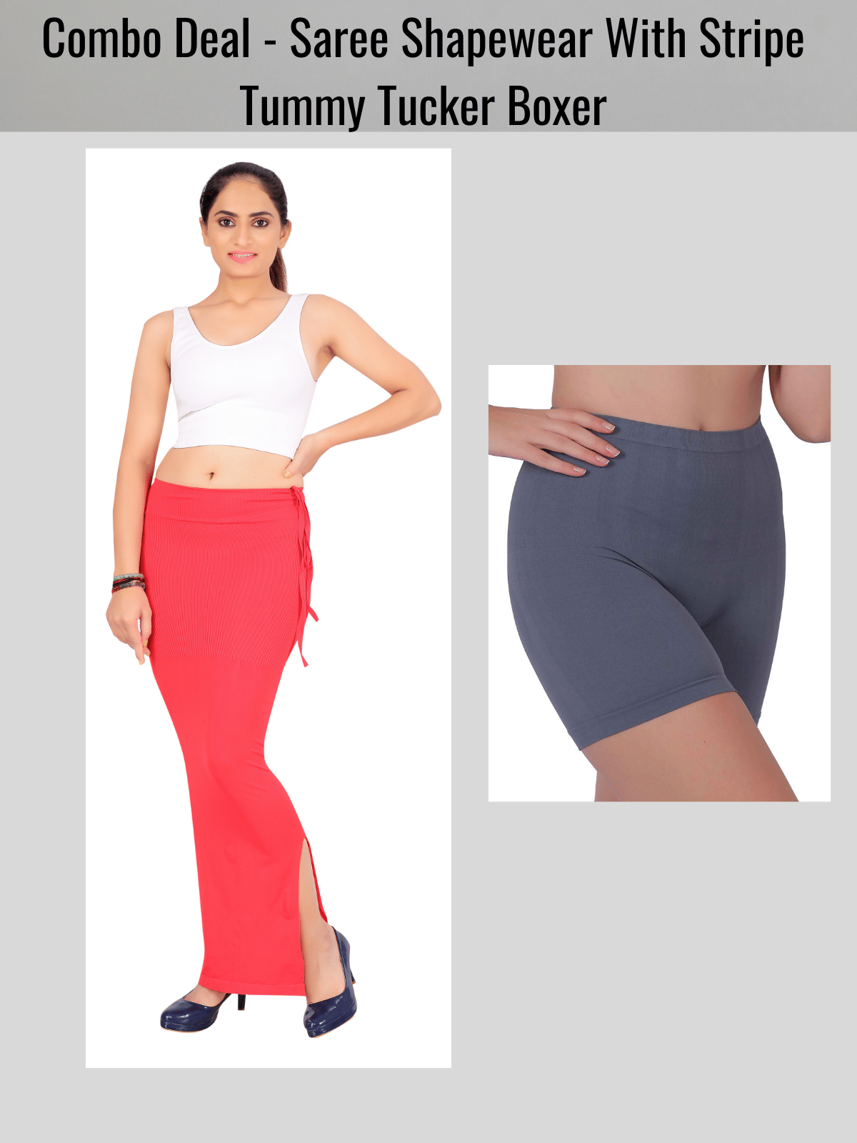     			Pia Trends Petticoat ( Red , Pack of 2 )