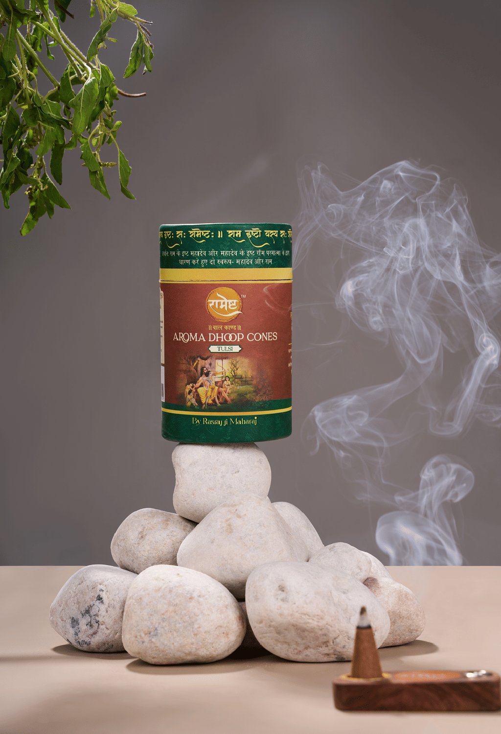     			RAMESTH Incense Dhoop Cone Tulsi 40 Pieces ( Pack of 1 )