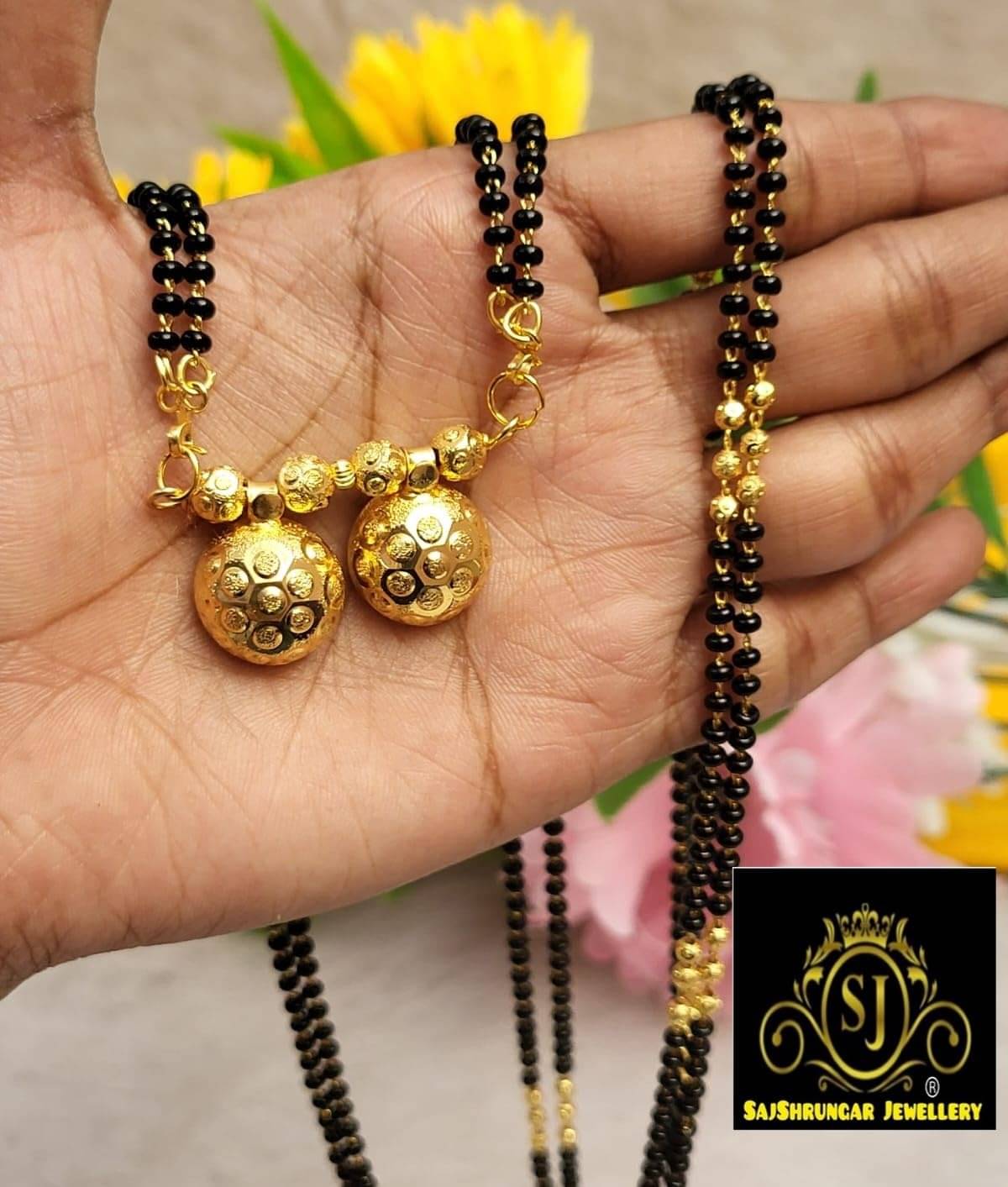     			SAJSHRUNGAR JEWELLERY Golden Mangalsutra Set ( Pack of 1 )
