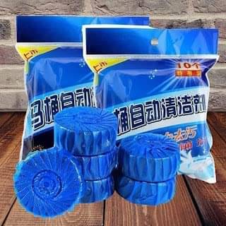     			SARVASHVA TRENDS (Pack 1 - 10pc) toilet cleaners tablets, toilet cleaners, toilet flush cleaner, toilet drainage cleaner, Toilet Cleaner Tablets – Blue Flush, Long-Lasting Freshness, Stain & Germ Removal, Deodorizing WC Cleaner Blocks