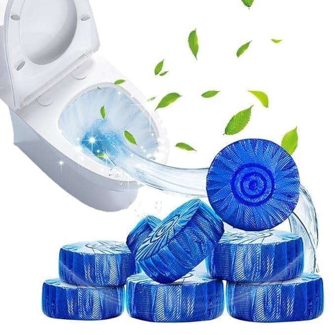     			SARVASHVA TRENDS (Pack 1 - 10pc) toilet cleaners tablets, toilet cleaners, toilet flush cleaner, toilet drainage cleaner, Toilet Cleaner Tablets – Blue Flush, Long-Lasting Freshness, Stain & Germ Removal, Deodorizing WC Cleaner Blocks