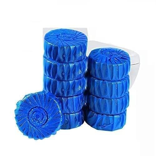     			SARVASHVA TRENDS (Pack 1 - 10pc) toilet cleaners tablets, toilet cleaners, toilet flush cleaner, toilet drainage cleaner, Toilet Cleaner Tablets – Blue Flush, Long-Lasting Freshness, Stain & Germ Removal, Deodorizing WC Cleaner Blocks