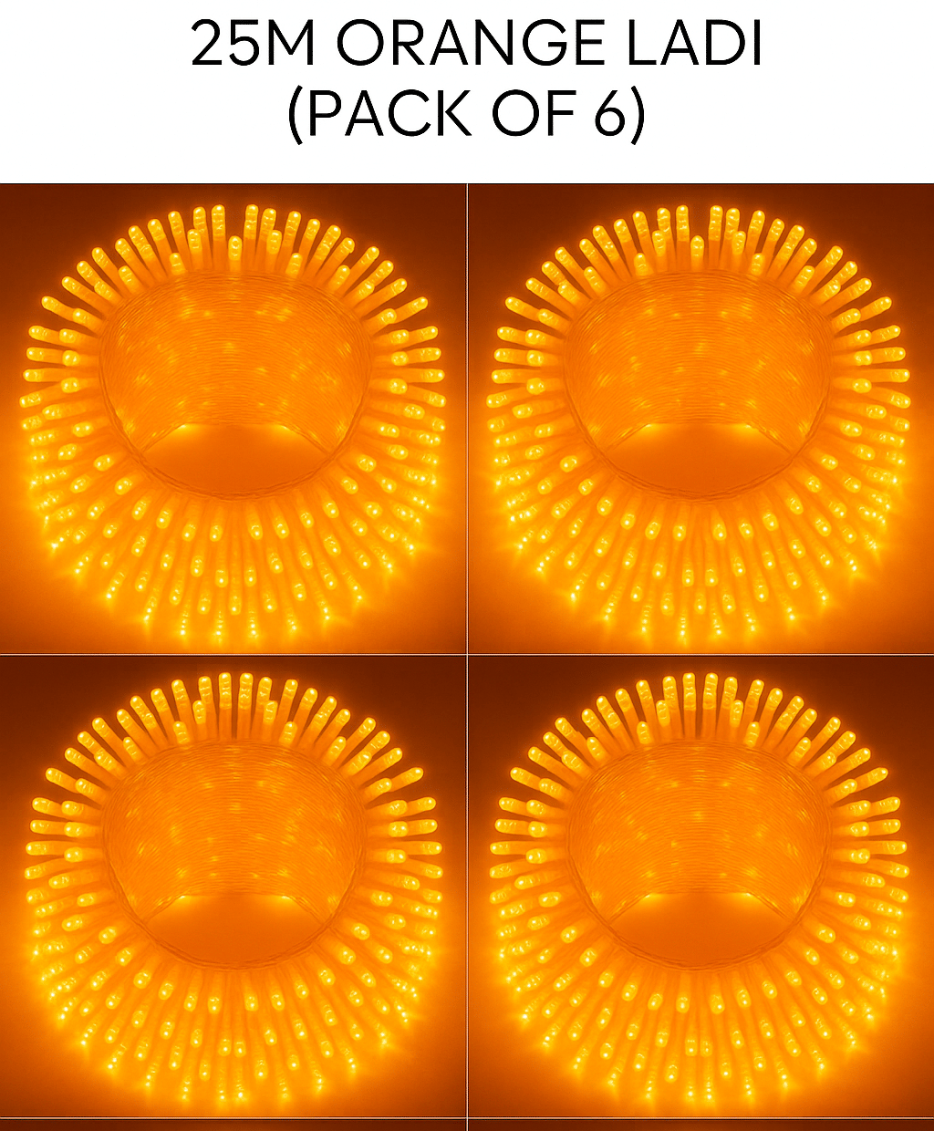     			SPARKWORLD Orange 25M String Light ( Pack of 4 )