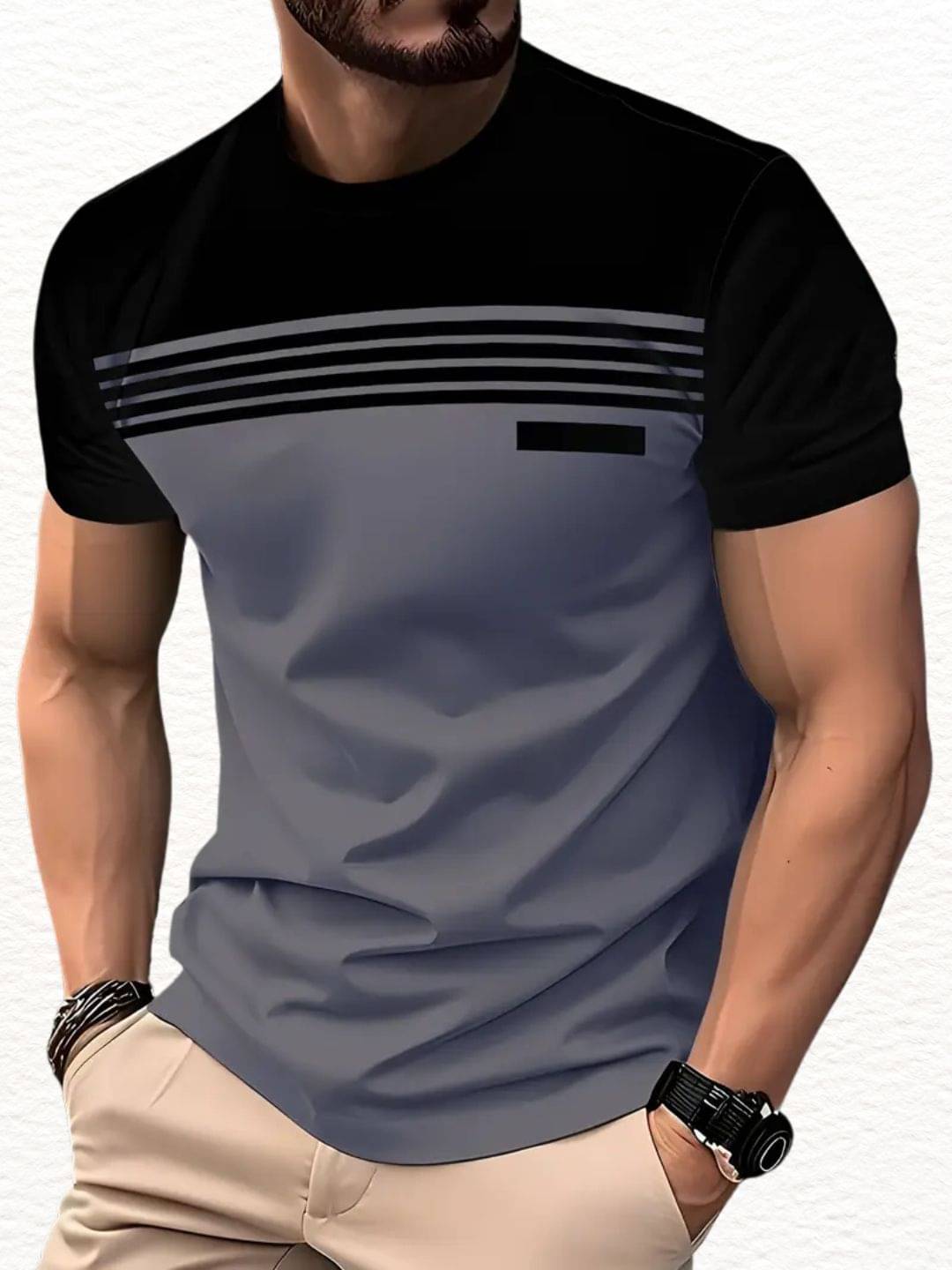 TrendsTalk Men Cotton Blend Regular Fit Printed Polo T Shirt ( Multicolor1 ) TrendsTalk Men Cotton Blend Regular Fit Printed Polo T Shirt ( Multicolor1 )