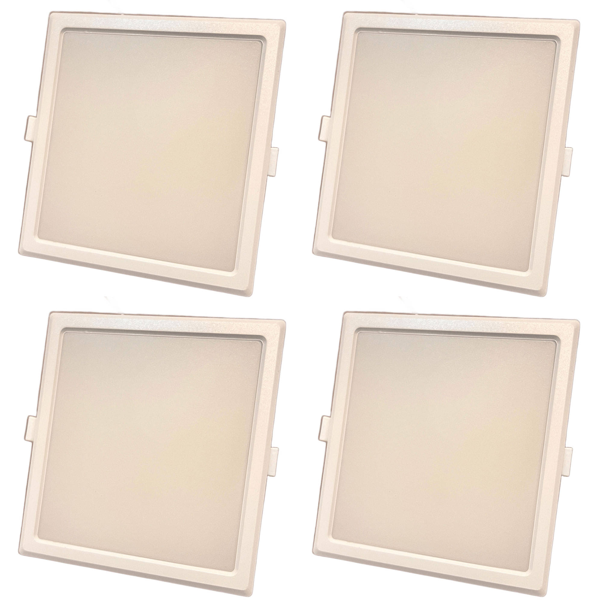     			Tryka PVC White Ceiling Lights - Pack of 4