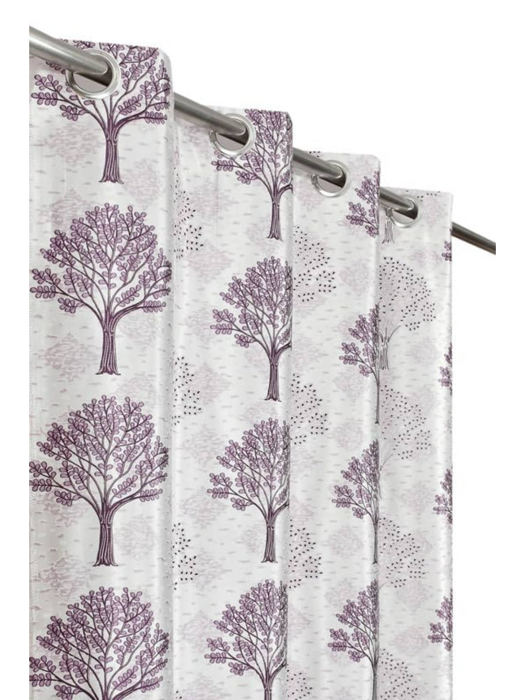 UrbanArts Floral Room Darkening Eyelet Curtain 5 ft ( Pack of 2 ) - Wine     			UrbanArts Floral Room Darkening Eyelet Curtain 5 ft ( Pack of 2 ) - Wine