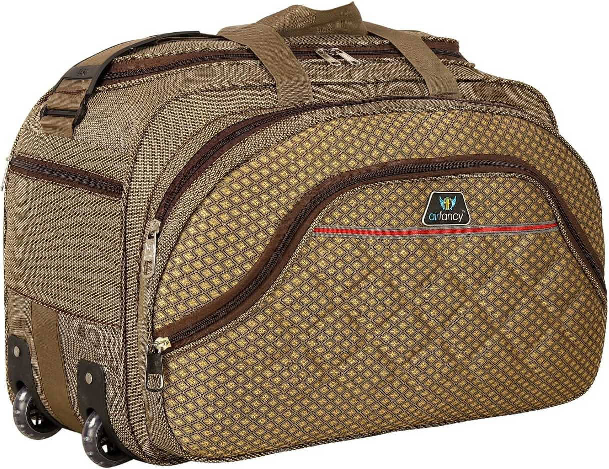     			airfnacy 30 Ltrs Brown Polyester Duffle Bag