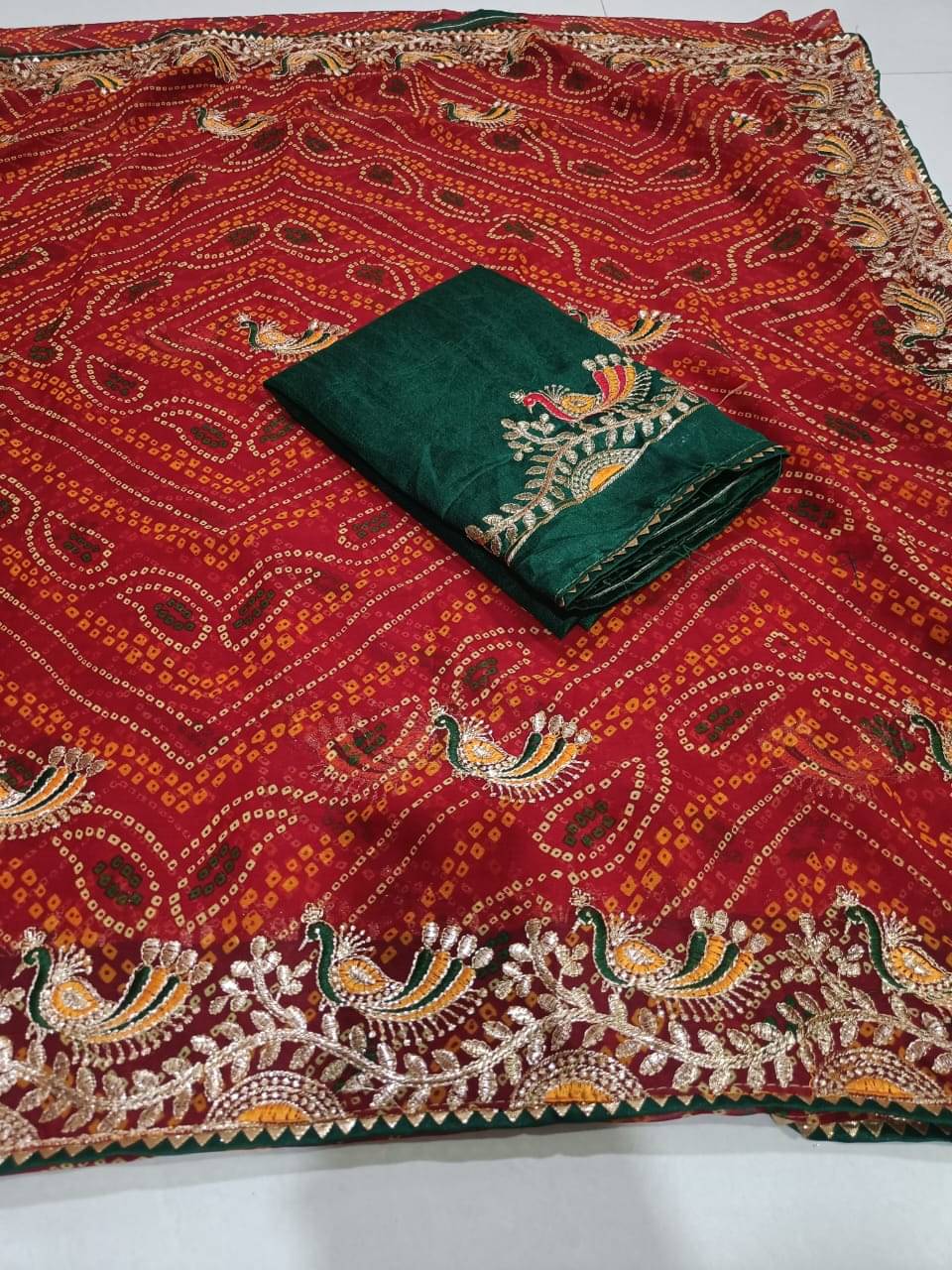 supalee Tex Georgette Printed Regular Saree With Unstitched Blouse Piece ( Red ) supalee Tex Georgette Printed Regular Saree With Unstitched Blouse Piece ( Red )