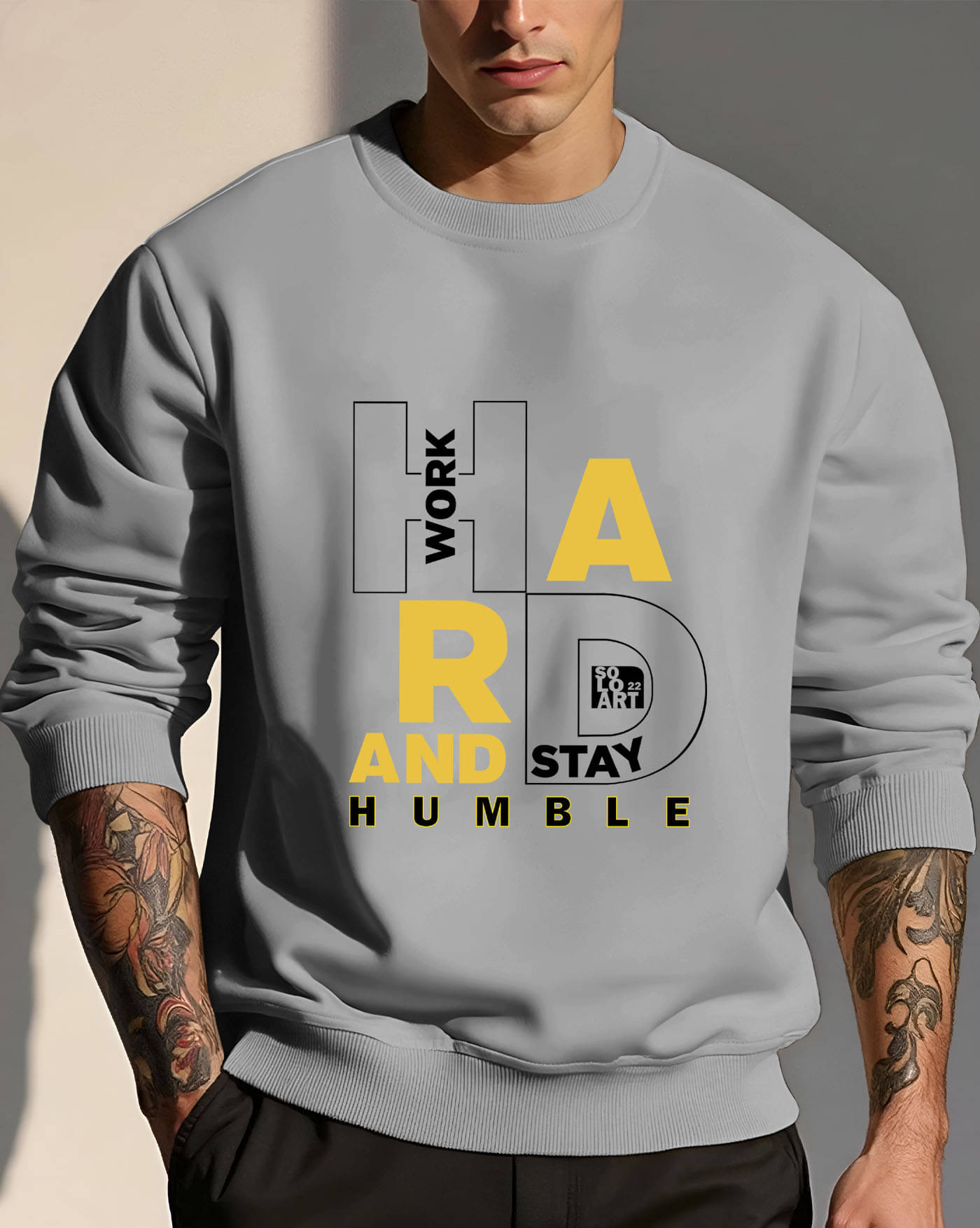 AUSK Fleece Round Neck Men's Sweatshirt - Grey ( Pack of 1 ) AUSK Fleece Round Neck Men's Sweatshirt - Grey ( Pack of 1 )