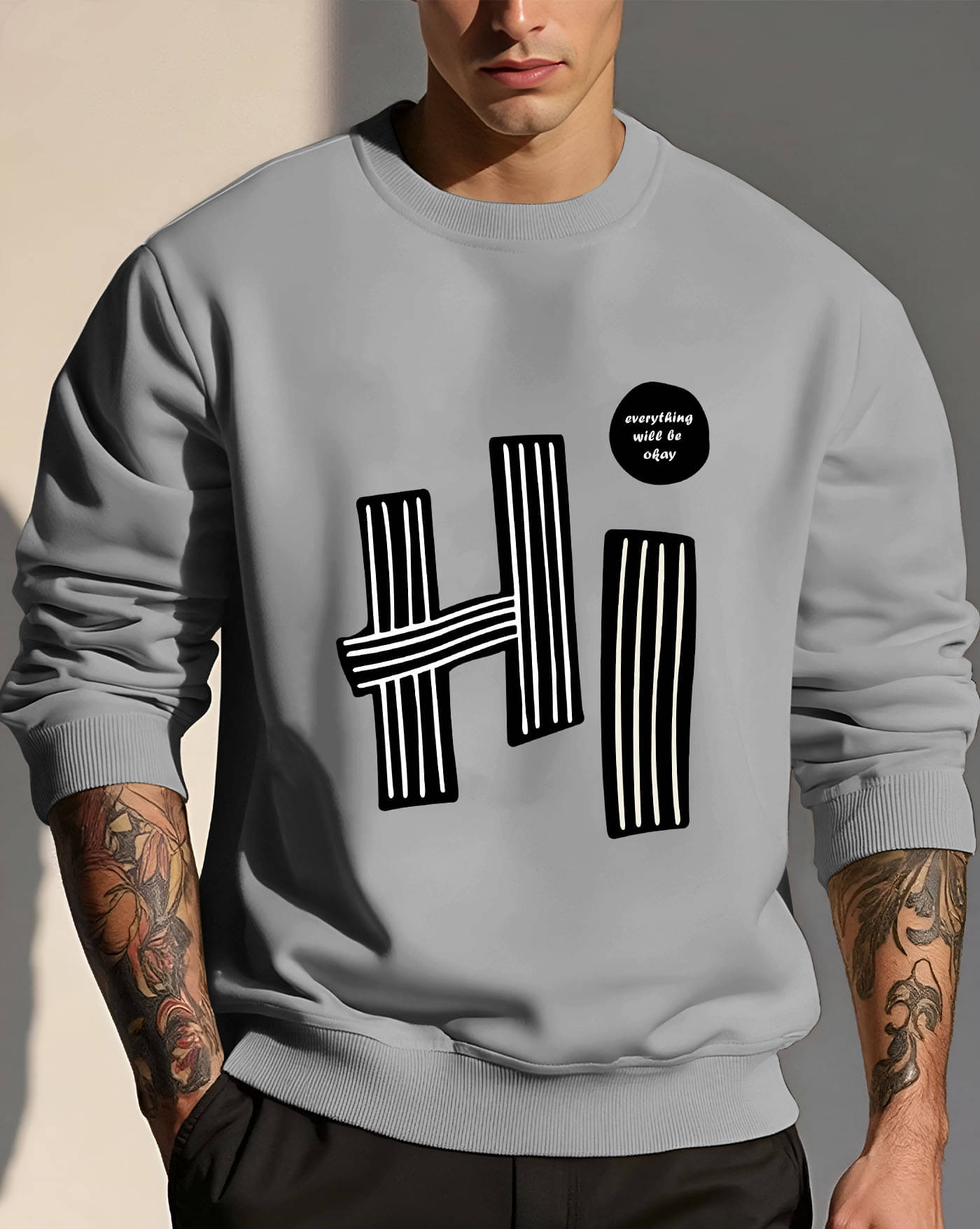 AUSK Fleece Round Neck Men's Sweatshirt - Grey ( Pack of 1 ) AUSK Fleece Round Neck Men's Sweatshirt - Grey ( Pack of 1 )