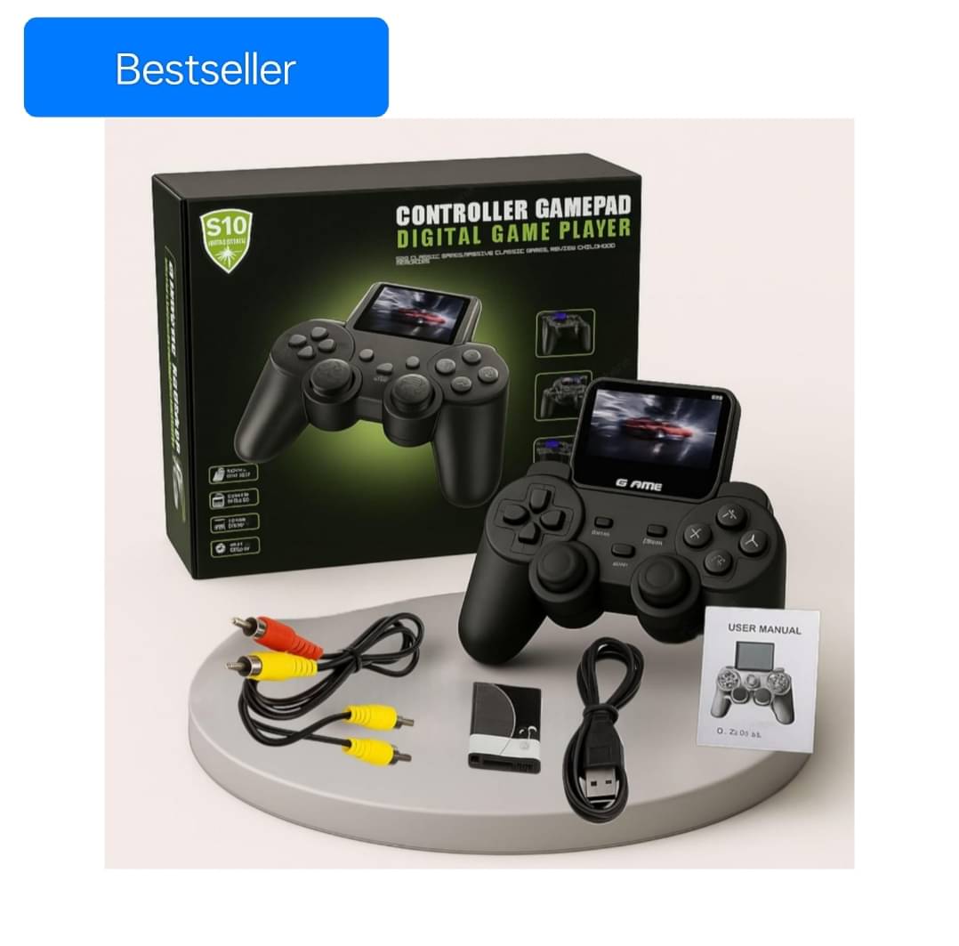     			Bestselling (2025 Edition) S10 Handheld Gaming Console for Kids & Adults | 520 Classic Built-in Games | Retro Video Game Player | Portable, Rechargeable, TV Output | Toy & Gift for Adults, Kids Boys Girls Ages 6-14 | Mini Video Game Box