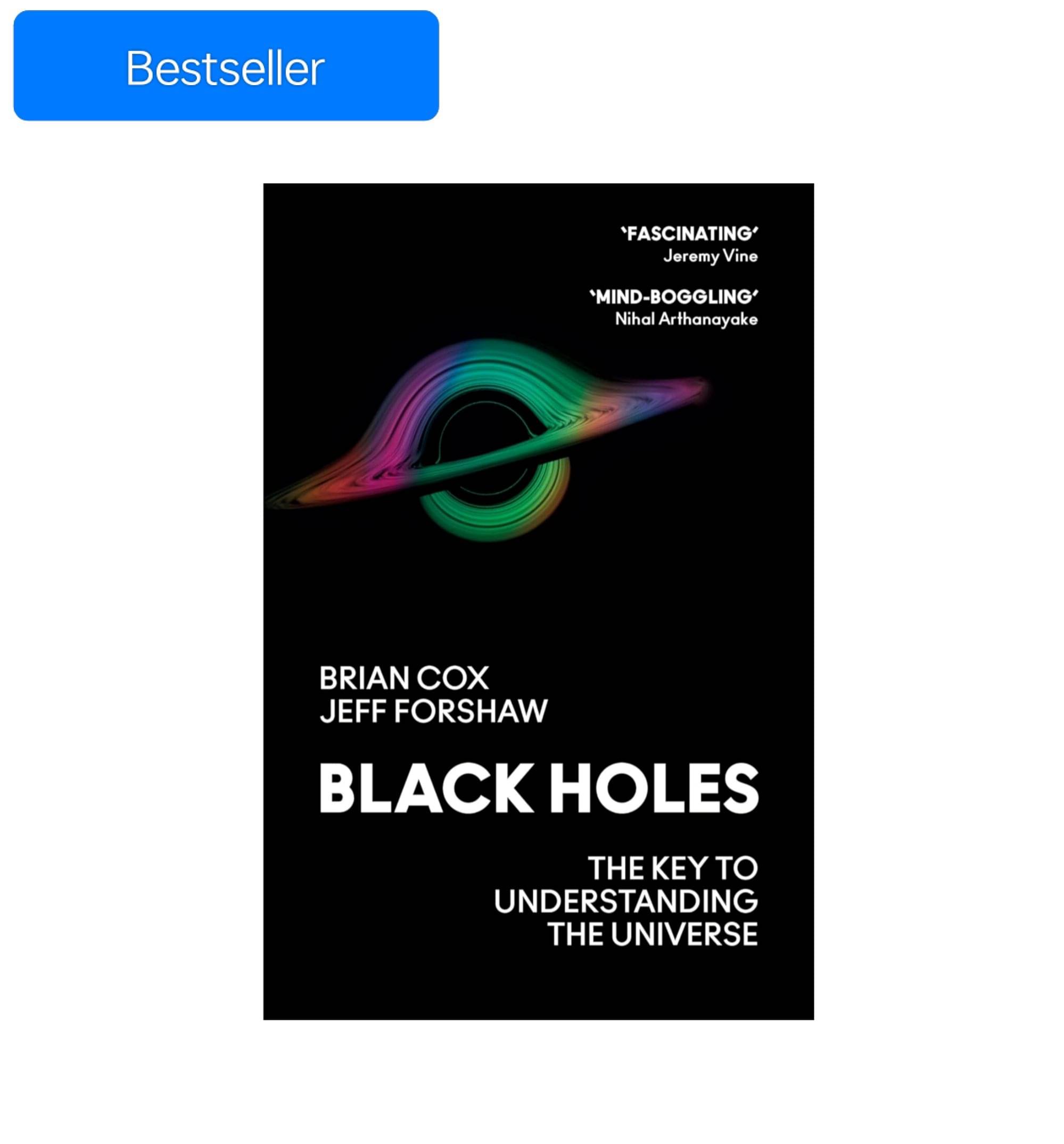     			Bestselling Book Black Holes : The Key to Understanding The Universe By Brian Cox & Jeff Forshaw