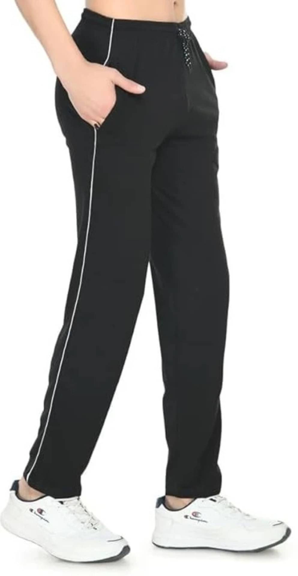 Diwazzo Black Cotton Blend Men's Trackpants ( Pack of 1 ) Diwazzo Black Cotton Blend Men's Trackpants ( Pack of 1 )
