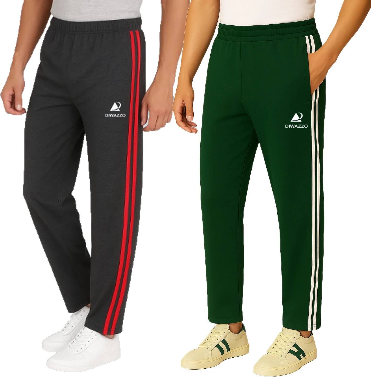 Diwazzo Multicolor Cotton Men's Trackpants ( Pack of 2 )     			Diwazzo Multicolor Cotton Men's Trackpants ( Pack of 2 )