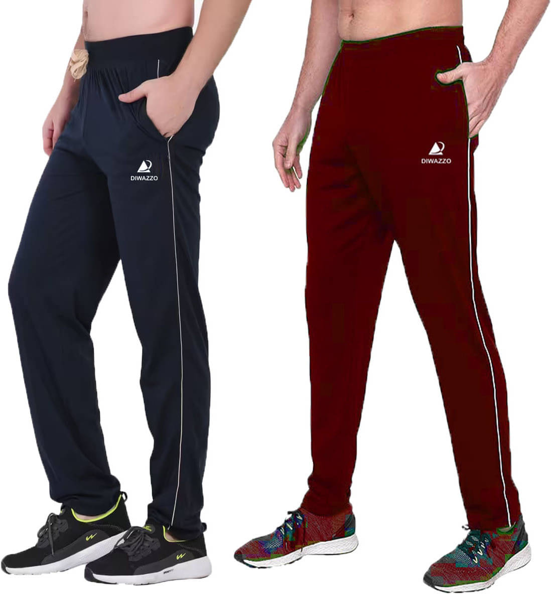 Diwazzo Multicolor Cotton Men's Trackpants ( Pack of 2 )     			Diwazzo Multicolor Cotton Men's Trackpants ( Pack of 2 )