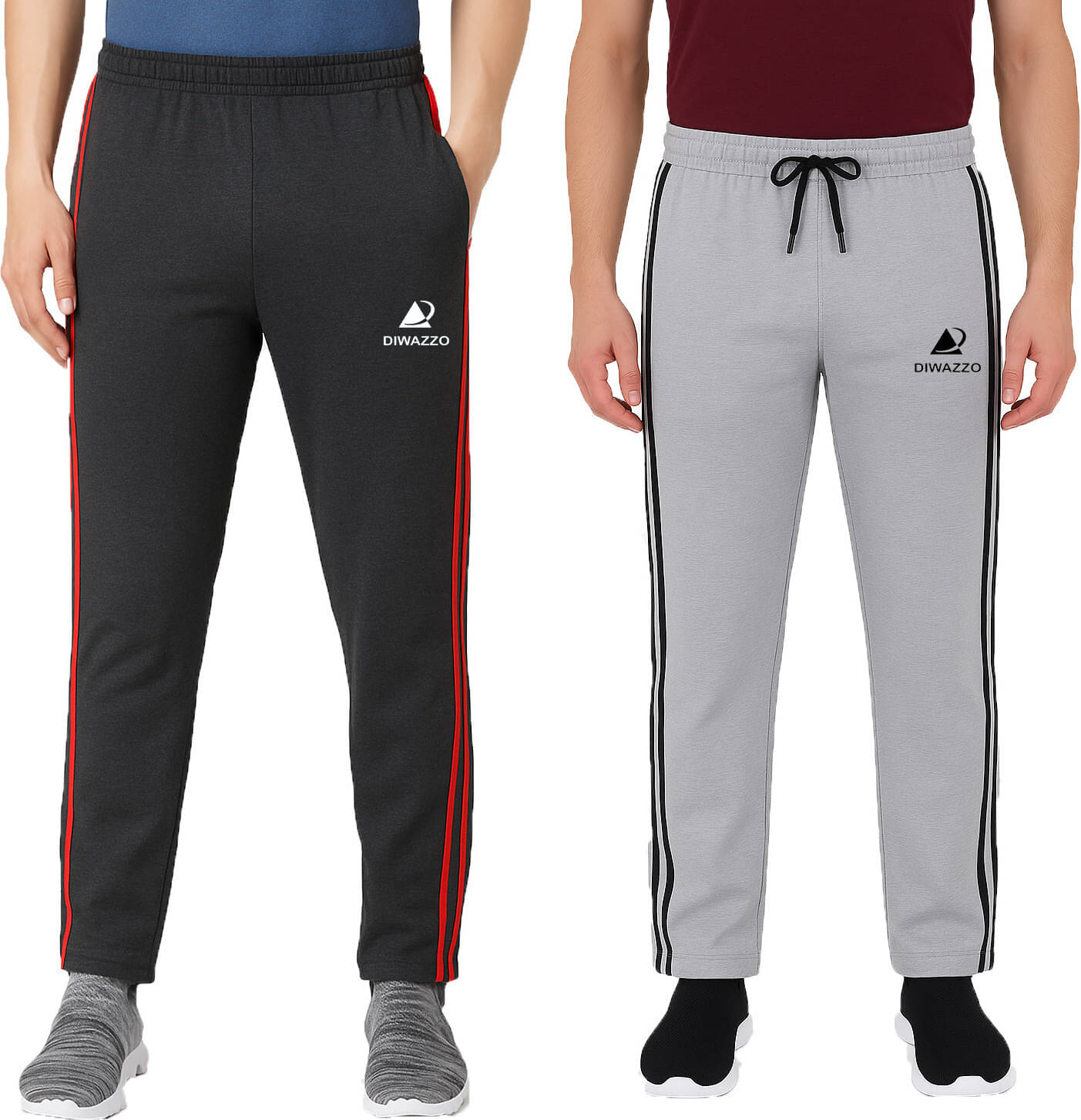 Diwazzo Multicolor Cotton Men's Trackpants ( Pack of 2 )     			Diwazzo Multicolor Cotton Men's Trackpants ( Pack of 2 )
