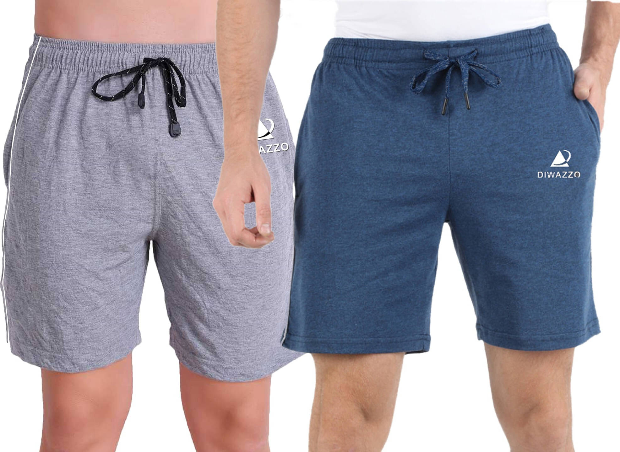 Diwazzo Multicolor Cotton Men's Shorts ( Pack of 2 )     			Diwazzo Multicolor Cotton Men's Shorts ( Pack of 2 )